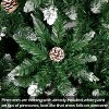 Christmas Tree 6FT 920 Branches Flocking Spray White Tree Plus Pine Cone (YJ) - 3 of 4