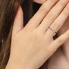Pompeii3 1/5Ct Diamond & Ruby Rhythm Anniversary Band 14k Gold or Platinum Lab Created - 4 of 4