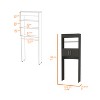 63in Over The Toilet Bathroom Space Saver Shelf, Bathroom Storage Cabinet Organizer, White - 2 of 4