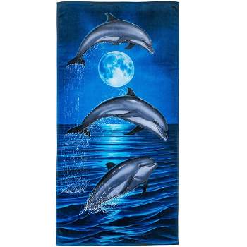 Dawhud Direct 30" x 60" Dolphin Beach Towel for Girls