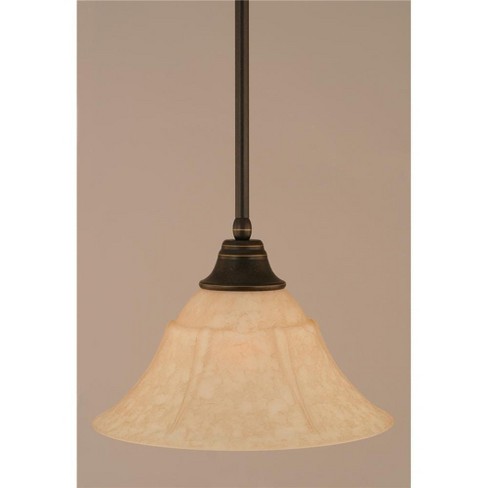 Toltec Lighting Any 1 - Light Pendant in  Dark Granite with 14" Italian Marble Shade - image 1 of 1