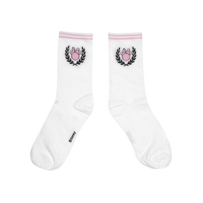 Women's White Minnie Mouse Socks - White