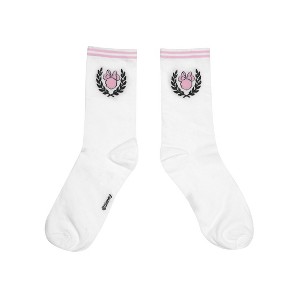 Women's White Minnie Mouse Socks - White - 1 of 3