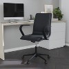 Merrick Lane Mid-Back Home Office Chair with Armrests, Height Adjustable Swivel Seat and Five Star Base - 2 of 4