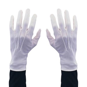 Rubie's White Stretch Nylon Santa Gloves One Size Fits Most - 1 of 3