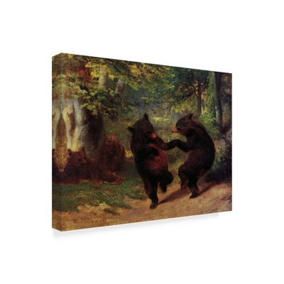 Trademark Fine Art -Masters Collection 'Dancing Bears' Canvas Art