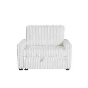Living Room Sofa and seat with Storage Box ,for Bedroom, Office, Large-White - 1 of 4