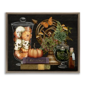 Stupell Industries Autumnal Dark Academia Floating Frame Canvas Art - 1 of 4