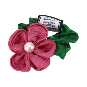 Unique Bargains Women's Fashion Elegant Flowers Hair Scrunchies 1 Pc - 1 of 3