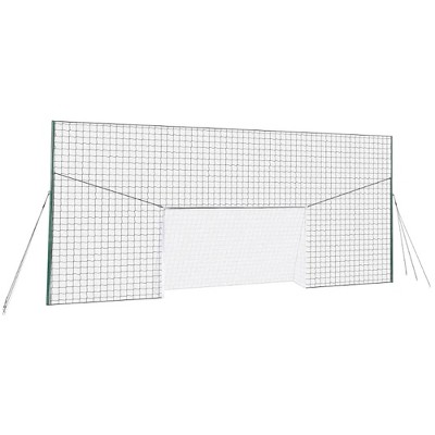 Open Goaaal JX-OGFS1 Adjustable Soccer Practice Net Rebounder Backstop with Training Goal, Standard Size
