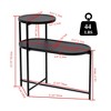 JUJABU Modern 2-Tier Small Sofa Side Table with Wooden Storage Shelf - 4 of 4