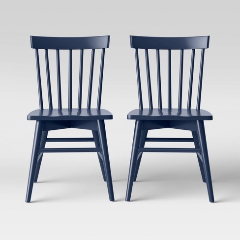 Target blue store dining chairs