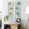 Set of 2 Metal Floral Wall Decors with Gold Frame Green - Olivia & May: Iron Botanical Art, Indoor Vertical Display - image 4 of 4