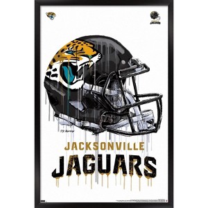Trends International NFL Jacksonville Jaguars - Drip Helmet 20 Framed Wall Poster Prints - 1 of 4