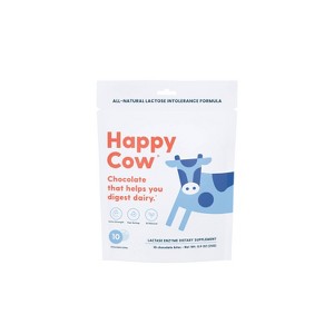 Happy Cow Adult Fast Acting Lactase Dietary Supplement Sugar Shell - 1 of 4