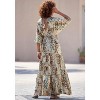 Women's Animal Print Tiered Maxi Dress - LASCANA - 2 of 4