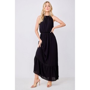 WEST K Women's Alazne Gauze Halter Maxi Dress - 1 of 4