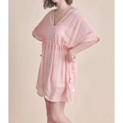 Women's FLORAL WOVEN COVER-UP TOP - ALLIE ROSE