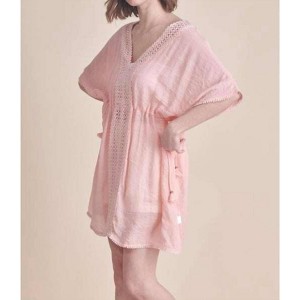 Women's FLORAL WOVEN COVER-UP TOP - ALLIE ROSE - 1 of 1