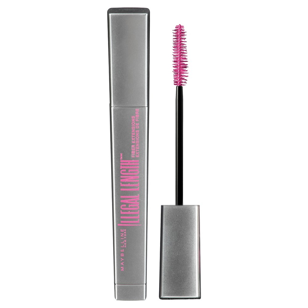 Photos - Other Cosmetics Maybelline MaybellineIllegal Length Fiber Extensions Washable Mascara - 930 Blackest 
