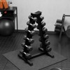 Rubber Coated Hex Dumbbell Weight Set, Multiple Sizes Exercise & Fitness Dumbbells,210LB Set, for Muscle Toning, Strength Building - 2 of 4