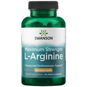 Swanson Dietary Supplements Maximum Strength L-Arginine 850 mg Capsule 90ct. - 1 of 2