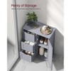 VASAGLE Bathroom Floor Storage Cabinet, Bathroom Cabinet Freestanding, with 3 Large Drawers and 1 Adjustable Shelf, 11.8 x 23.6 x 31.9 Inches - 3 of 4