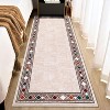 Area Rugs for Living Room Bedroom Non-Slip Washable Rugs Modern Bordered Large Area Rug Stain Resistant & Low - 4 of 4