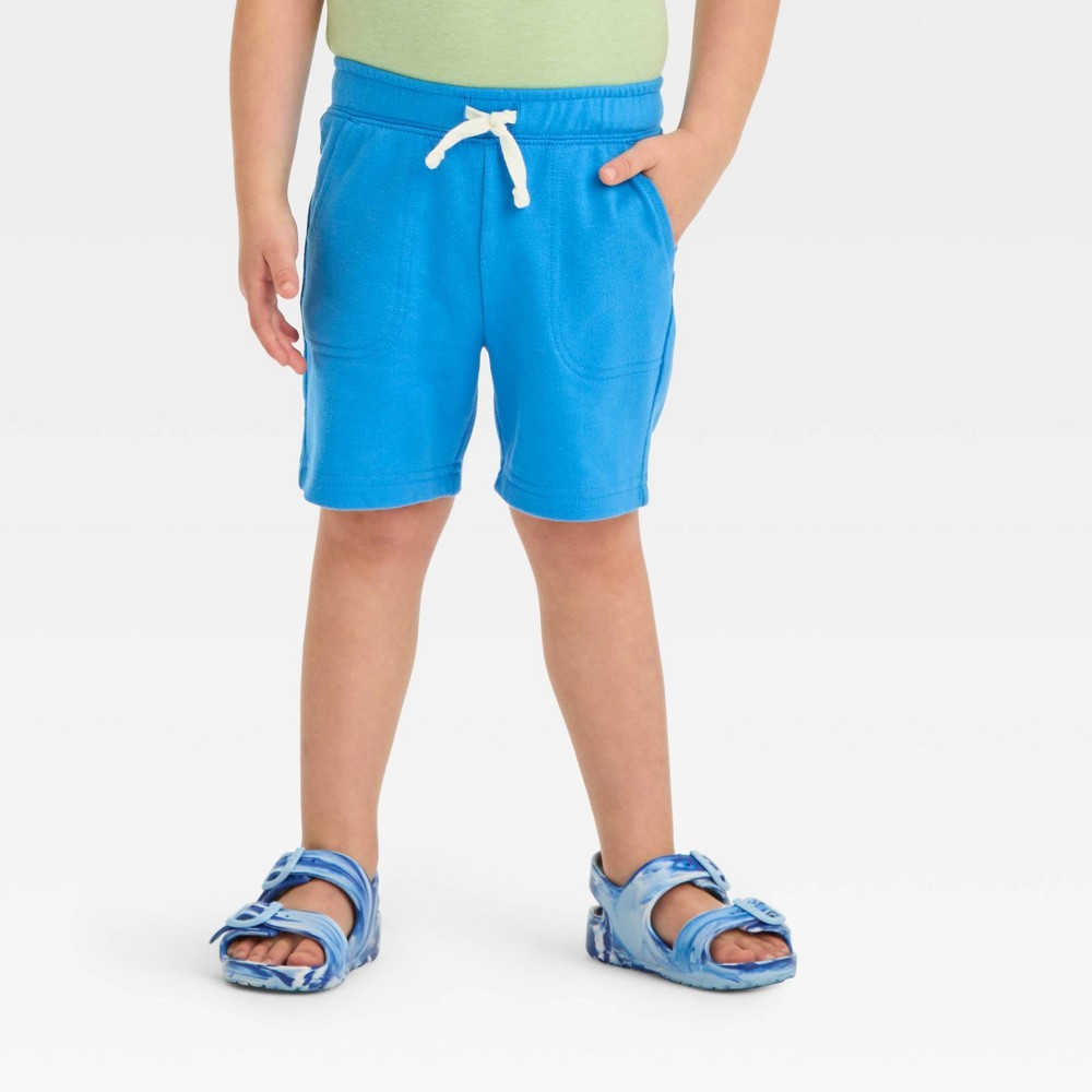 Toddler Boys' Pull-On Above Knee Shorts - Cat & Jack™ Blue 12M