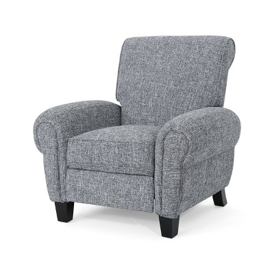Del Monte Traditional Upholstered Pushback Recliner Pebble Gray - Christopher Knight Home