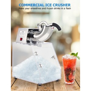 Snow Cone Maker, Electric Ice Shaver Machine - Stainless Steel Dual Blades with Acrylic Box for Home, Restaurants - 1 of 4