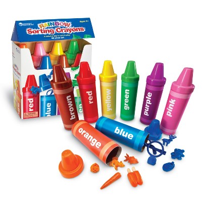 Learning Resources Rainbow Sorting Crayons, 56 Pieces : Target