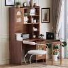Vynxaria Storage Drawers - Versatile Walnut Desk with Rotating Desktop and Ample Storage - 2 of 4