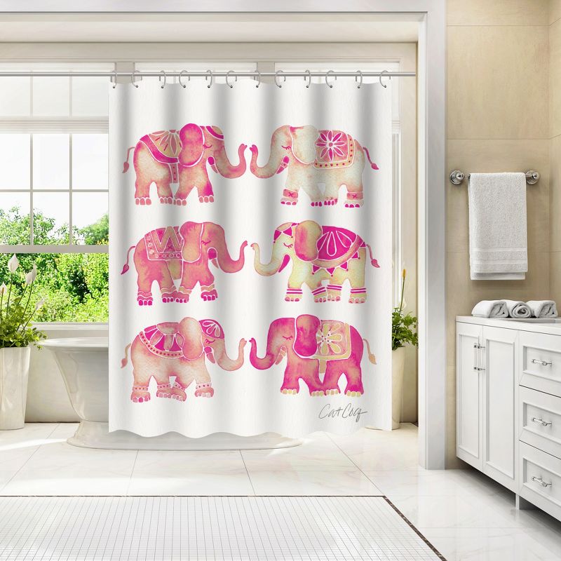 Americanflat 71" x 74" Shower Curtain Style 1 by Cat Coquillette - Available in Variety of Styles, 3 of 7