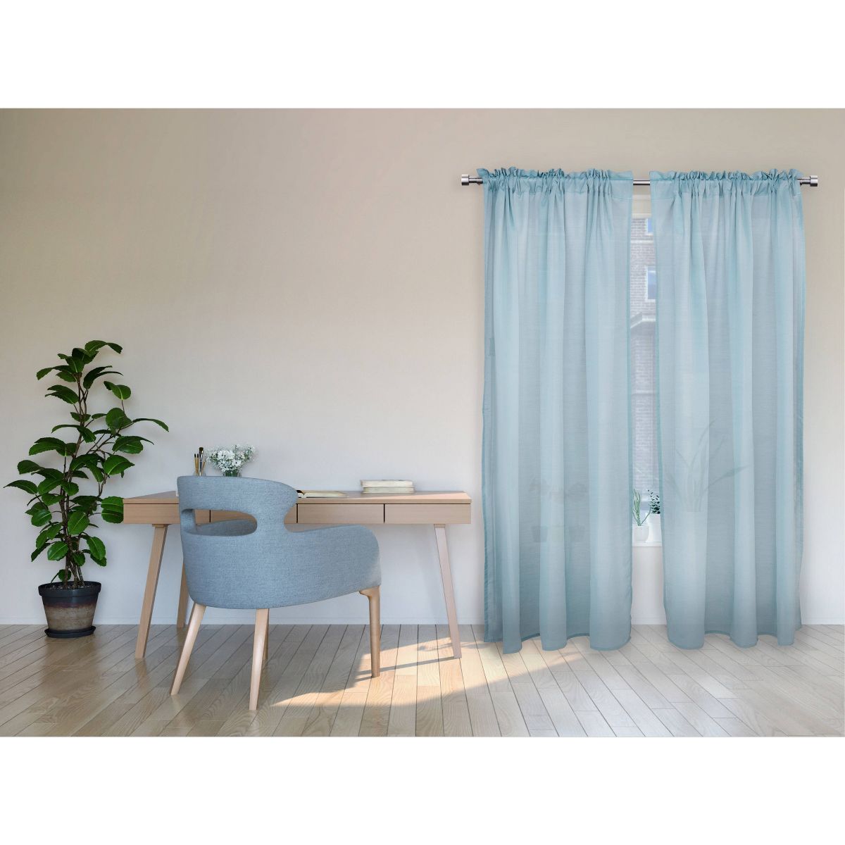 Lumi Home Furnishings End Cap Curtain Rod Set - thumbnail 9