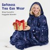 Catalonia Womens' Full Body Oversized Blanket Hoodie Sweatshirt, Extra Long Wearable Fleece Pullover, Gift for Women Wife Girlfriend - 2 of 4