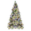 VisioGear Craft Activity Kits 7.5FT Pre-Lit Spruce Snow Flocked Christmas Tree with Pine Cones, Artificial Xmas Tree, Multicolor - 4 of 4