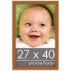 PosterPalooza | Modernist Brown Picture Frame - UV Acrylic, Foam Board Backing, Hanging Hardware - 2 of 4