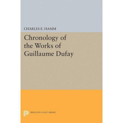 Chronology of the Works of Guillaume Dufay - (Princeton Legacy Library) by  Charles Edward Hamm (Paperback)