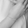 Black Bow Jewelry Rhodium Plated Sterling Silver & Diamond Accent Hook Bangle Bracelet - 2 of 4