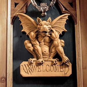 Design Toscano UNWelcomeD Gargoyle Plaque - 1 of 4