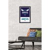Trends International NBA Charlotte Hornets - Logo 21 Framed Wall Poster Prints - 2 of 4