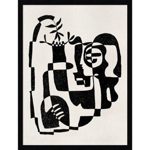19" x 25" Blissful by Shatha Al Dafai Wood Framed Wall Art Print - Amanti Art: Modern Giclee Lithograph - 1 of 4