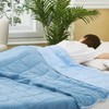Cooling Weighted Blanket 15 Lbs, Twin Size, 48x72 Inches, Blue - 4 of 4