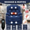Electric Chair Recliner With Lumbar Heat And 8-Point Vibration Massage,Power Lift Chairs For Elderly,Chenille Lift And Recline Chairs-Cuddlewood - 3 of 4