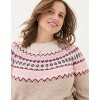 FatFace Women's Plus Size Wild Fairisle Yoke Sweater - 3 of 4