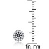 Guili Sterling Silver Round Frame Stud Earrings with Cubic Zirconia – A Classic and Elegant Design That Adds Radiant Sparkle and Timeless Charm - 2 of 3
