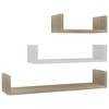 Aghana Digitals 3-Piece Floating Shelf Set: White Engineered Wood, Rectangular, 88.2 lbs Capacity - 2 of 4