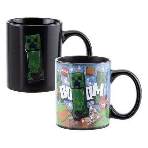 Adult Minecraft Creeper Heat Change 10oz Ceramic Mug - 1 of 3