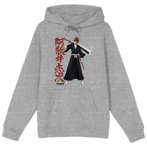 Bleach Renji Abarai Men s Athletic Heather Sweatshirt Small